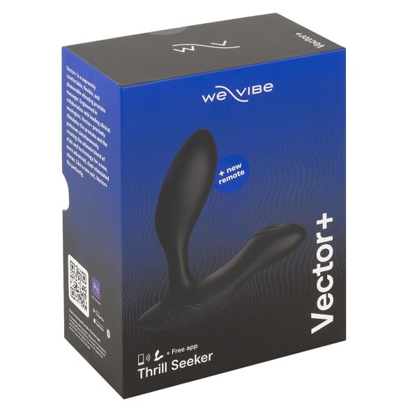 We-Vibe Vector+ - Rechargeable Smart Anal Vibrator (Black)