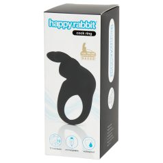 Happyrabbit Rechargeable Vibrating Penis Ring (Black)
