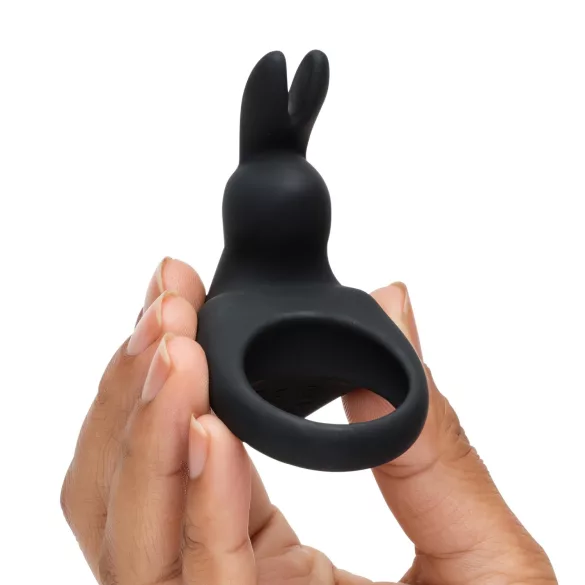 Happyrabbit Rechargeable Vibrating Penis Ring (Black)