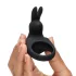 Happyrabbit Rechargeable Vibrating Penis Ring (Black)