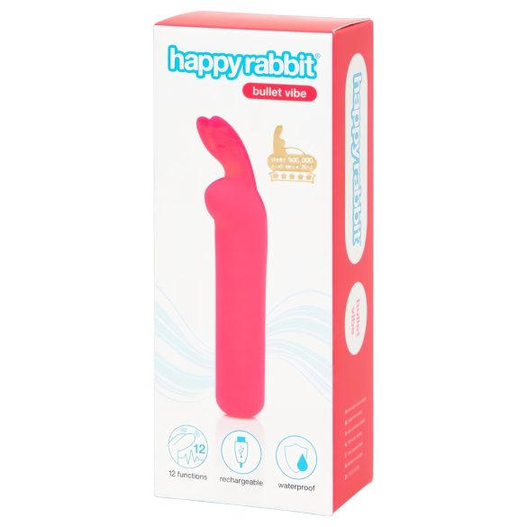 Happyrabbit Bullet - Rechargeable Bunny Wand Vibrator (Pink)
