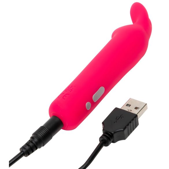 Happyrabbit Bullet - Rechargeable Bunny Wand Vibrator (Pink)