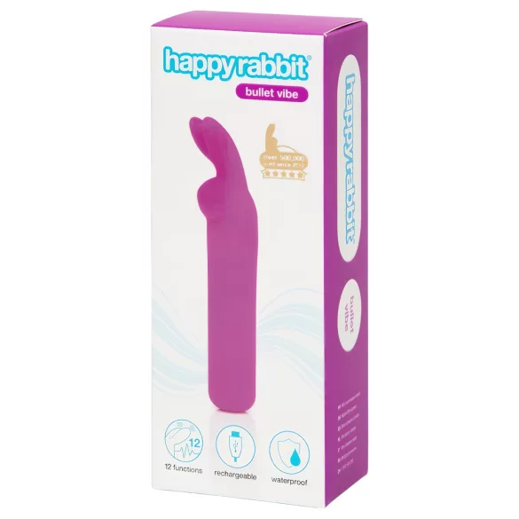 Happyrabbit Rechargeable Bunny Bullet Vibrator - Purple
