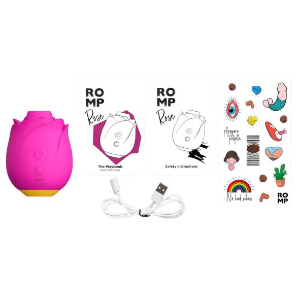 ROMP Rose - Air Pulse Rose Vibrator (Pink)