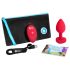 B-Vibe Heart - Rechargeable Remote-Controlled Anal Vibrator (Red)