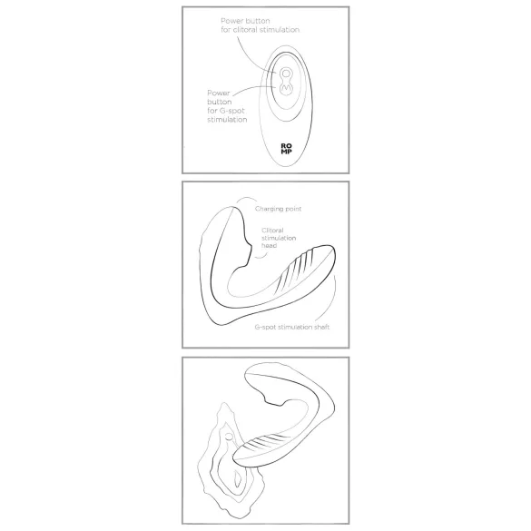 ROMP Reverb - Airwave 2-in-1 G-Spot Vibrator (Purple)