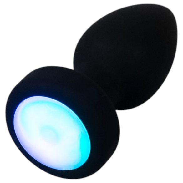 ANOS - Illuminating Vibrating Anal Plug (Black)