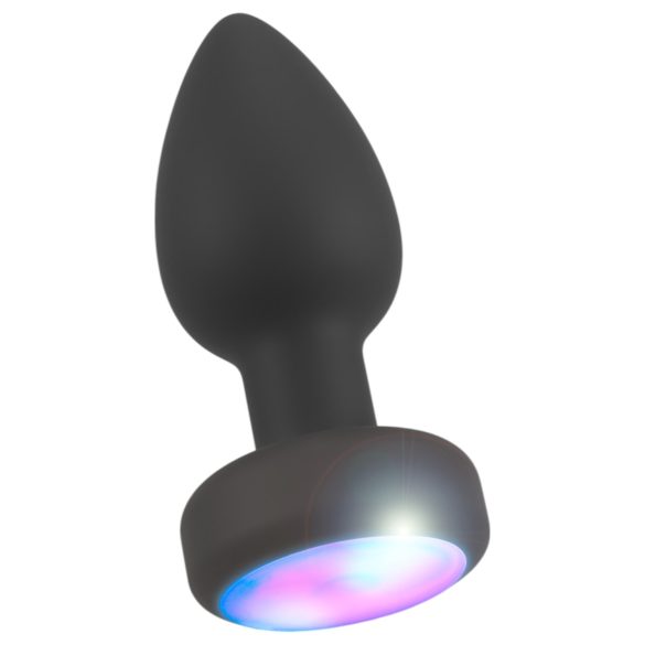 ANOS - Illuminating Vibrating Anal Plug (Black)