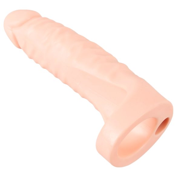 Realistixxx Double Fucker - strap-on anal vibrator (flesh‑coloured)