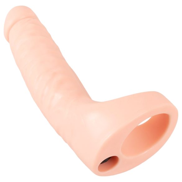 Realistixxx Double Fucker - strap-on anal vibrator (flesh‑coloured)