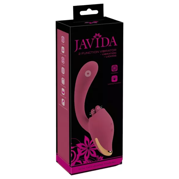 Javida - Dual Action Tongue Vibrator (Red)