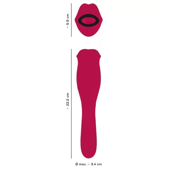 You2Toys - 2‑in‑1 Tongue Vibrator (Pink)