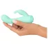 Cuties Mini 4 - rechargeable bunny clitoral vibrator with arm (green)