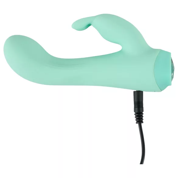 Cuties Mini 4 - rechargeable bunny clitoral vibrator with arm (green)