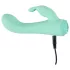 Cuties Mini 4 - rechargeable bunny clitoral vibrator with arm (green)