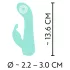 Cuties Mini 4 - rechargeable bunny clitoral vibrator with arm (green)