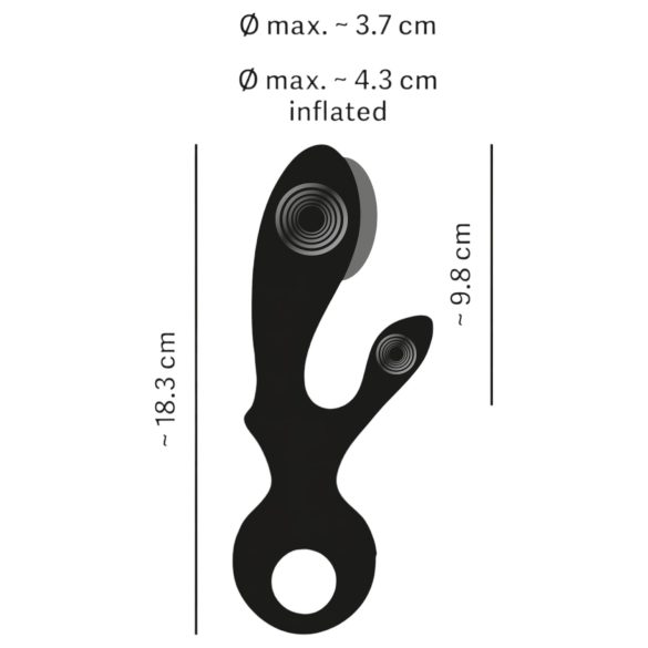 Eternal - Inflatable Clitoral Arm Vibrator (Black)