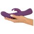 Javida - Purple Thrusting Vibrator with Clitoral Arm