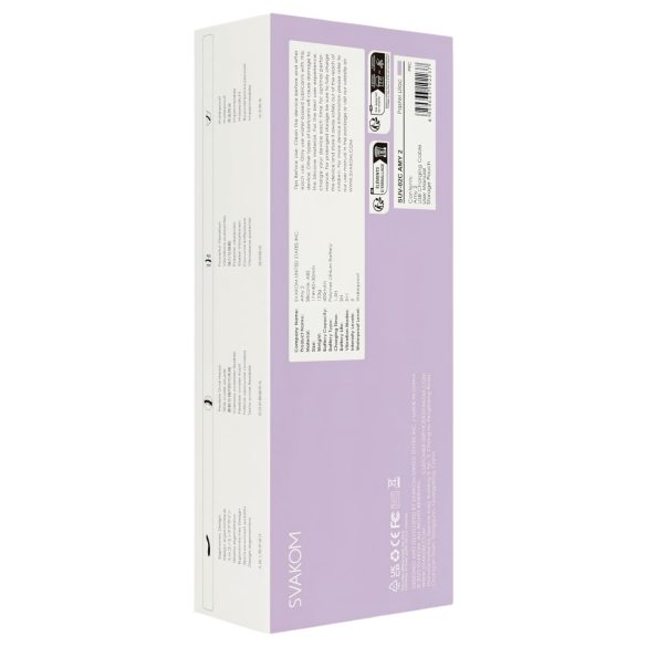 Svakom Amy 2 - Rechargeable, Waterproof G-Spot Vibrator (Purple)