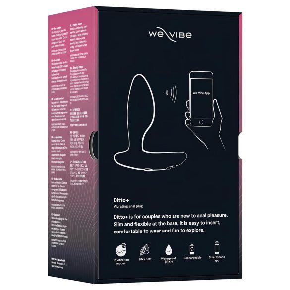 We-Vibe Ditto+ - Smart Rechargeable Anal Vibrator (Black)