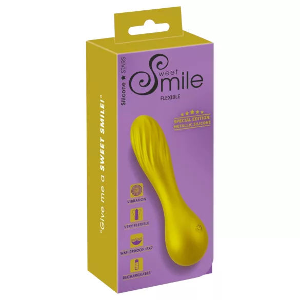 Sweet Smile - Metallic Vibe mini vibrator (yellow)
