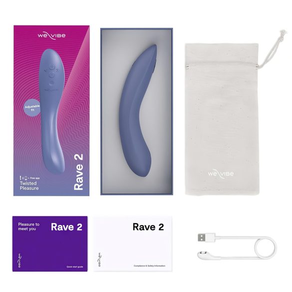 We-Vibe Rave 2 - Smart Rechargeable G-Spot Vibrator (Blue)
