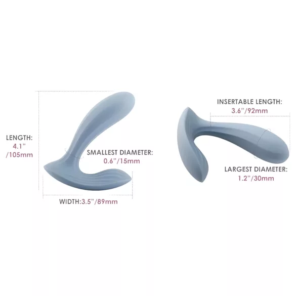 Svakom Erica - wearable app-controlled insertable vibrator (blue)