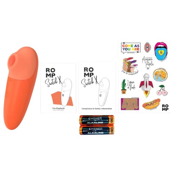 ROMP Switch X - Air Wave Clitoral Stimulator (Peach)