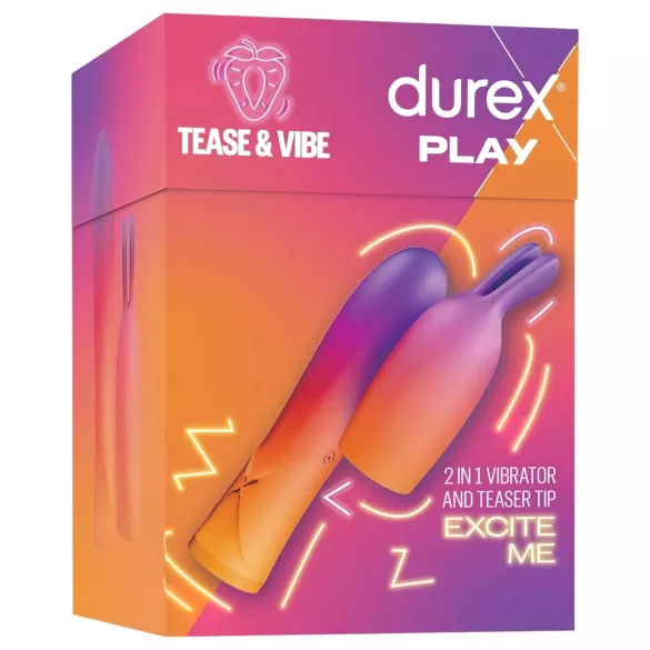 Durex Tease & Vibe - Rabbit Clitoral Vibrator Wand (Pink)