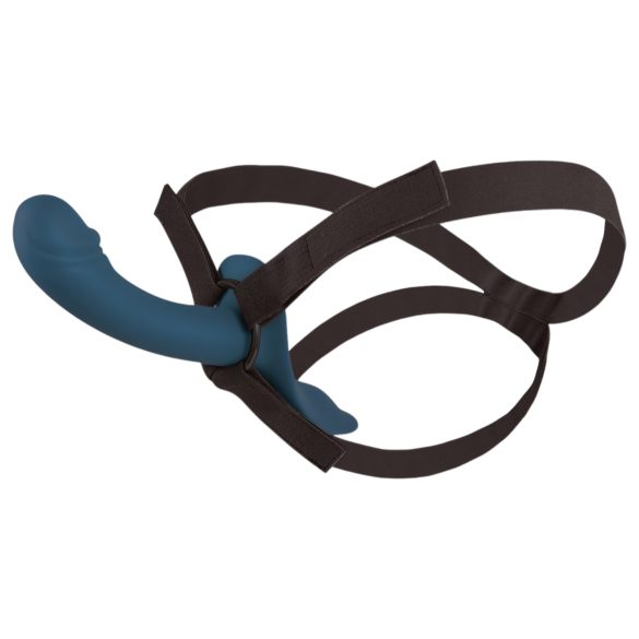 You2Toys - Strap-On Vibrator Set (Black-Blue)