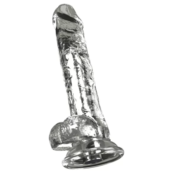 Crystal - Vibrator with suction cup (transparent)