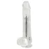 Crystal - Vibrator with suction cup (transparent)