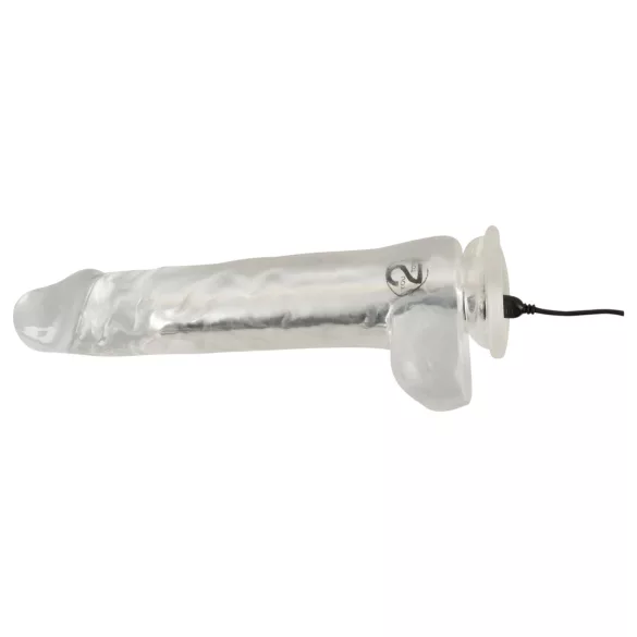 Crystal - Vibrator with suction cup (transparent)