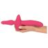 Couples Choice - 2in1 Vibrator & Anal Plug (Pink)