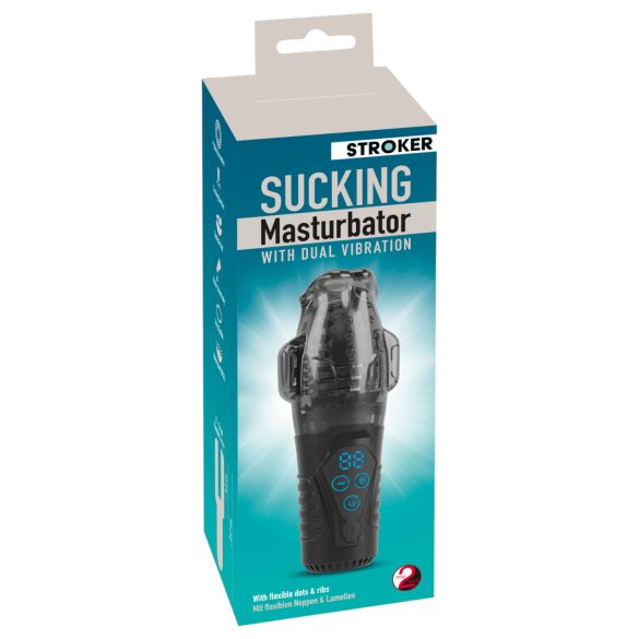 Stroker - Suction & Vibrating Pleasure Device (Gray)