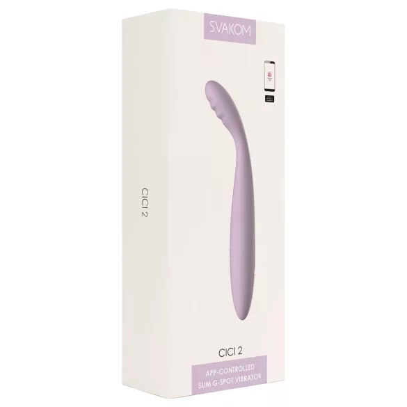 Svakom Cici 2 - App-controlled G-spot vibrator (purple)