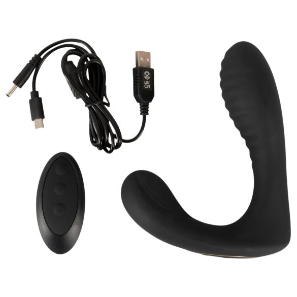 Intense - remote-controlled prostate vibrator (black)
