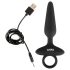ANOS - Vibrating Anal Plug with Handle (Black)