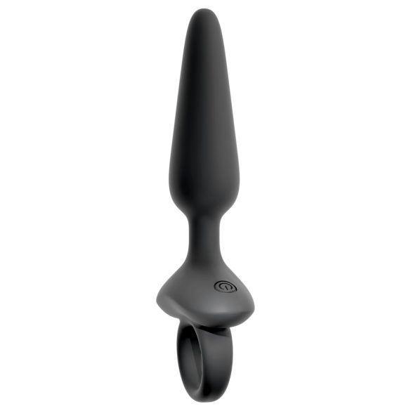 ANOS - Vibrating Anal Plug with Handle (Black)
