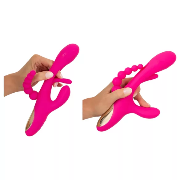 SMILE - Triple Action Tongue Vibrator (Pink)