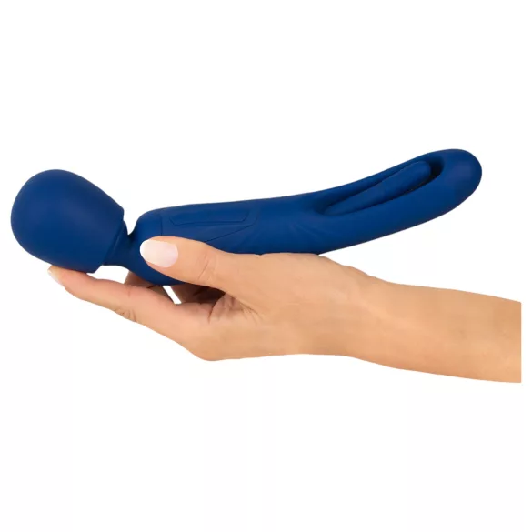 Smile - 2‑in‑1 tongue massager vibrator (blue)