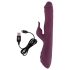 Javida - 3-in-1 Thrusting & Rotating Beaded Vibrator (Purple)