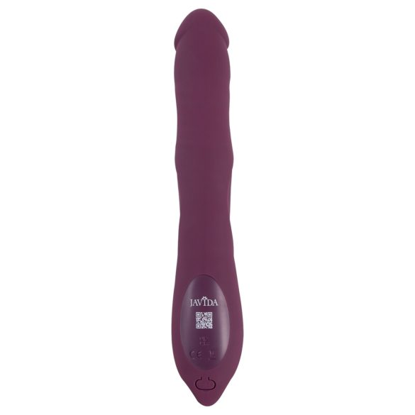 Javida - 3-in-1 Thrusting & Rotating Beaded Vibrator (Purple)