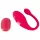 Beau Coeur Coral - wearable vibrating egg with remote control (pink)