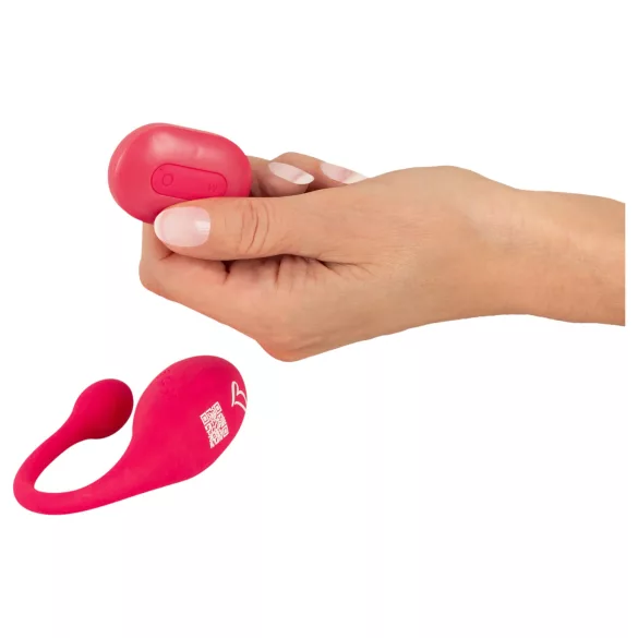 Beau Coeur Coral - wearable vibrating egg with remote control (pink)