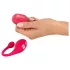 Beau Coeur Coral - wearable vibrating egg with remote control (pink)