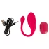 Beau Coeur Coral - wearable vibrating egg with remote control (pink)
