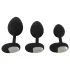 ANOS - Vibrating Anal Plug Set (Black)