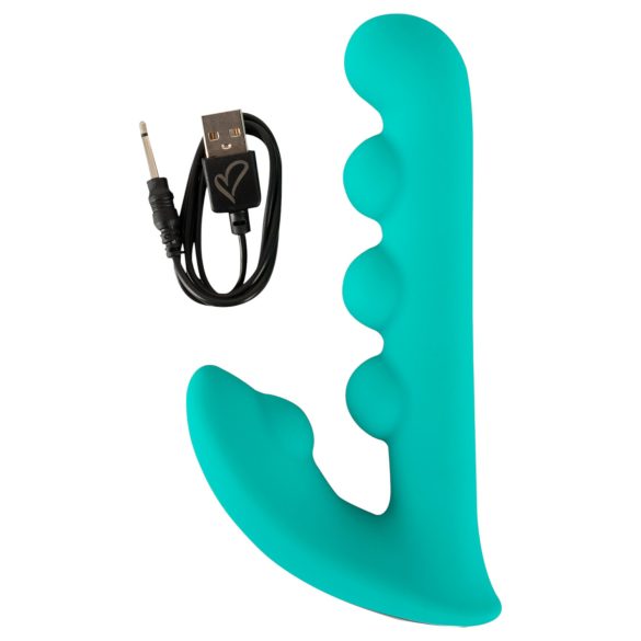 Beau Coeur Sylora - Beaded 2-in-1 Vibrator (Green)