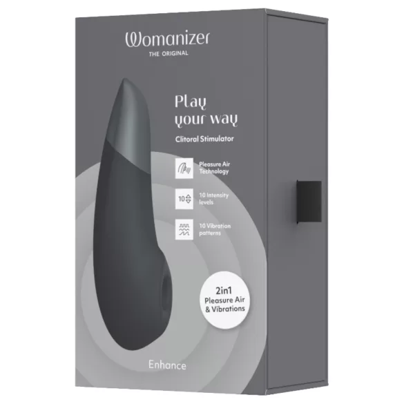 Womanizer Enhance - Air Wave Clitoral Stimulator (Black)